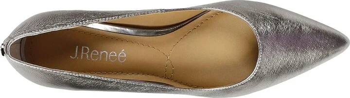 J. Renee Asilah Women's Shoes Taupe Metallic Nappa : 6 M (B), Synthetic - Image 2