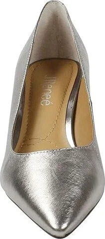 J. Renee Asilah Women's Shoes Taupe Metallic Nappa : 6 M (B), Synthetic - Image 5