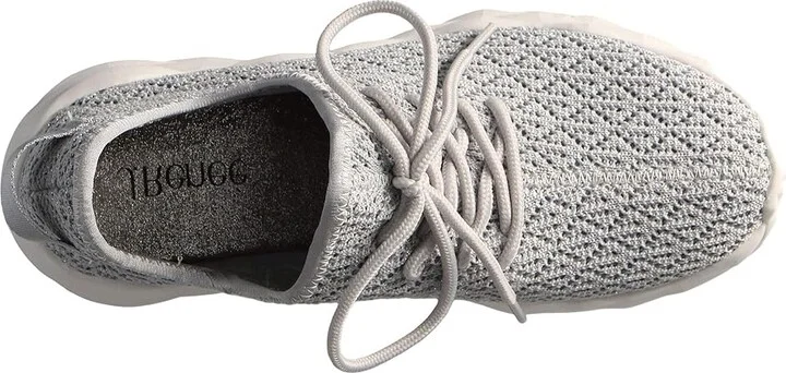 J. Renee Badrika Women's Shoes Gray Knit Fabric : 8 M (B), Textile - Image 2