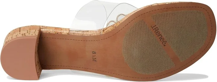 J. Renee Beeutiful Women's Sandals Clear/Natural/Gold : 6 M (B), Synthetic - Image 3