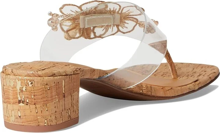 J. Renee Beeutiful Women's Sandals Clear/Natural/Gold : 6 M (B), Synthetic - Image 4