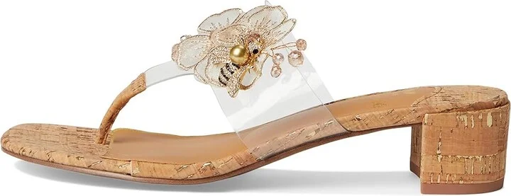J. Renee Beeutiful Women's Sandals Clear/Natural/Gold : 6 M (B), Synthetic - Image 6