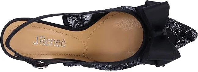J. Renee Deloris Women's Shoes Black : 7 M (B), Textile - Image 2
