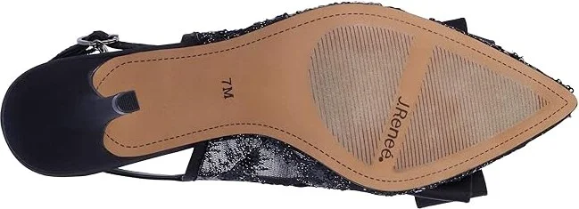 J. Renee Deloris Women's Shoes Black : 7 M (B), Textile - Image 3
