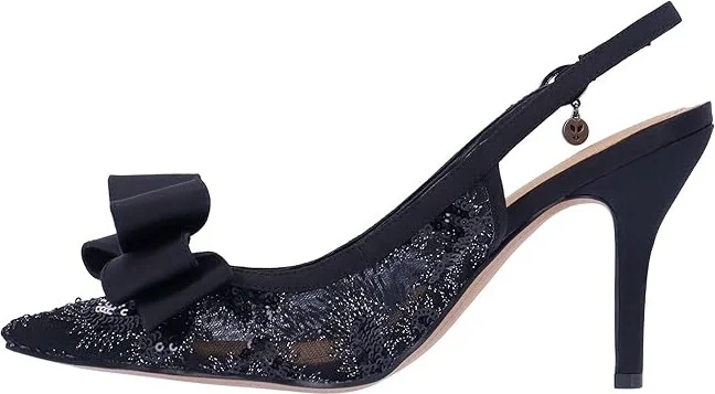 J. Renee Deloris Women's Shoes Black : 7 M (B), Textile - Image 6