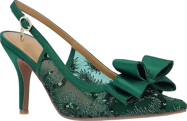 J. Renee Deloris Women's Shoes Emerald : 7.5 M (B), Textile