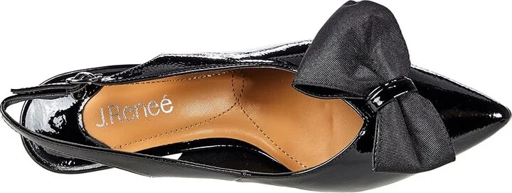 J. Renee Devika Women's Shoes Black Patent : 5.5 M (B), Synthetic - Image 2