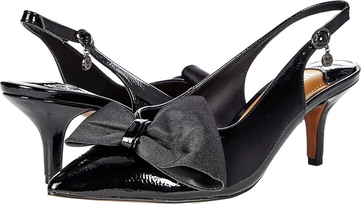 J. Renee Devika Women's Shoes Black Patent : 5.5 M (B), Synthetic
