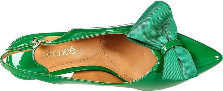 J. Renee Devika Women's Shoes Green Patent : 5 M (B), Synthetic - Image 2