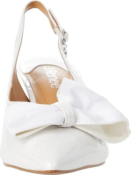 J. Renee Devika Women's Shoes White Patent : 7.5 M (B), Synthetic - Image 5