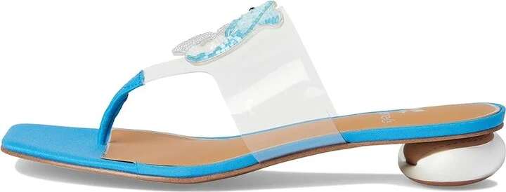 J. Renee Dolphi Women's Sandals Clear/Blue : 8 M (B), Synthetic - Image 6