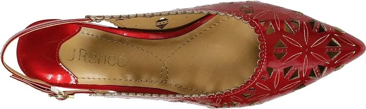 J. Renee Eloden Women's Shoes Red Pearl Patent : 8.5 M (B), Synthetic - Image 2