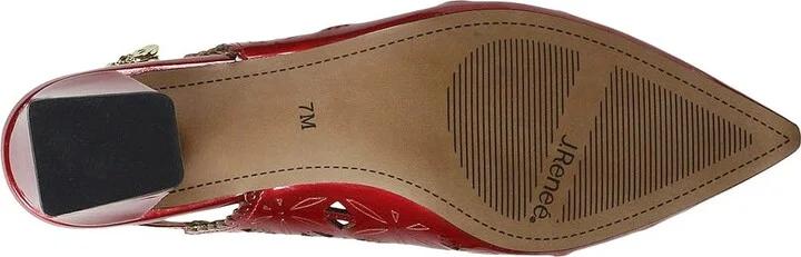 J. Renee Eloden Women's Shoes Red Pearl Patent : 8.5 M (B), Synthetic - Image 3