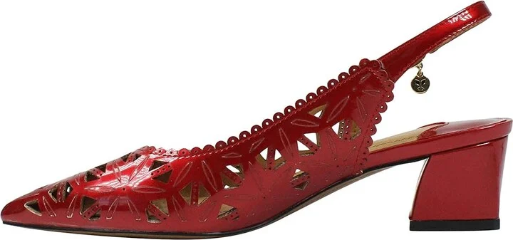 J. Renee Eloden Women's Shoes Red Pearl Patent : 8.5 M (B), Synthetic - Image 6