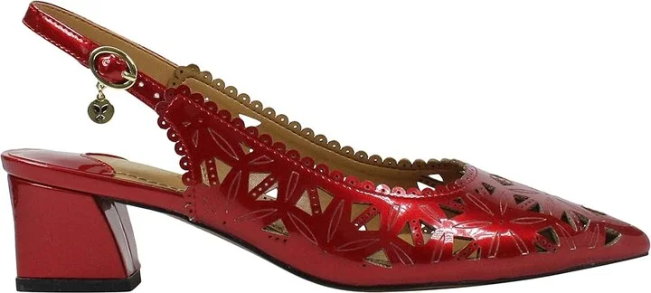J. Renee Eloden Women's Shoes Red Pearl Patent : 8.5 M (B), Synthetic - Image 7