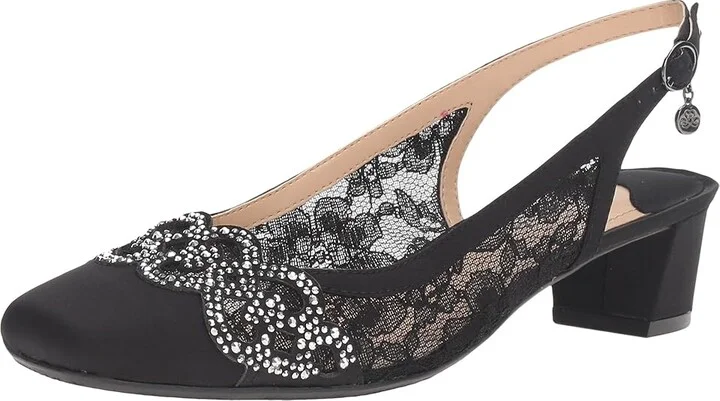 J. Renee Faleece Women's Shoes Black : 7 N (AA), Textile - Image 2