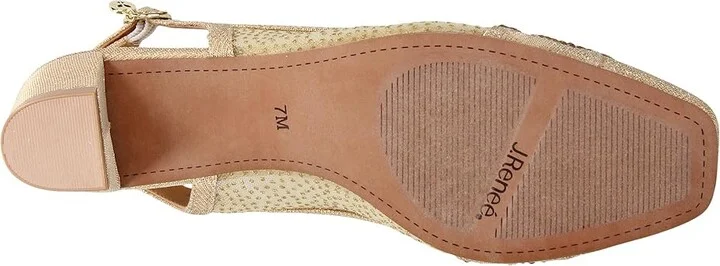 J. Renee Faleece Women's Shoes Gold : 8 M (B), Textile - Image 3