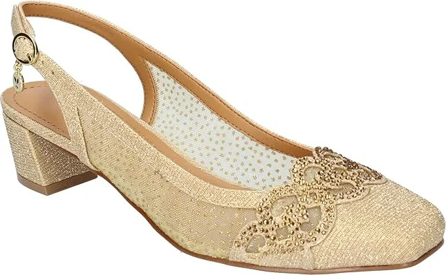 J. Renee Faleece Women's Shoes Gold : 8 M (B), Textile