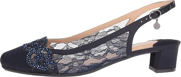 J. Renee Faleece Women's Shoes Navy : 7 N (AA), Textile - Image 7