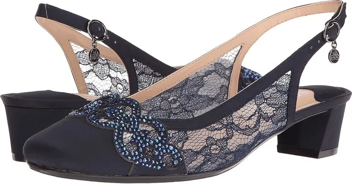 J. Renee Faleece Women's Shoes Navy : 7 N (AA), Textile