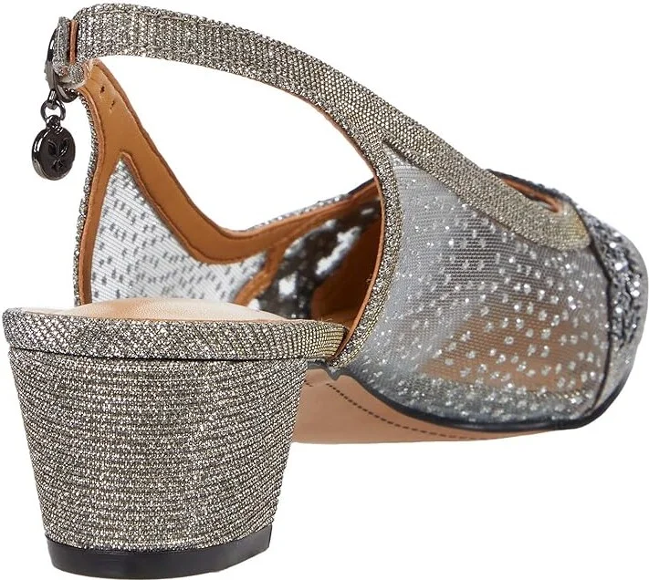 J. Renee Faleece Women's Shoes Pewter Glitter : 5.5 M (B), Textile - Image 4