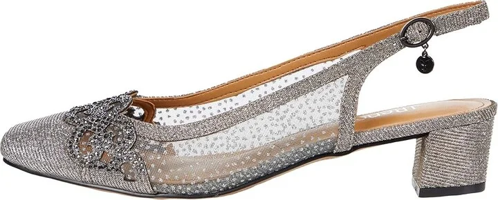 J. Renee Faleece Women's Shoes Pewter Glitter : 5.5 M (B), Textile - Image 6