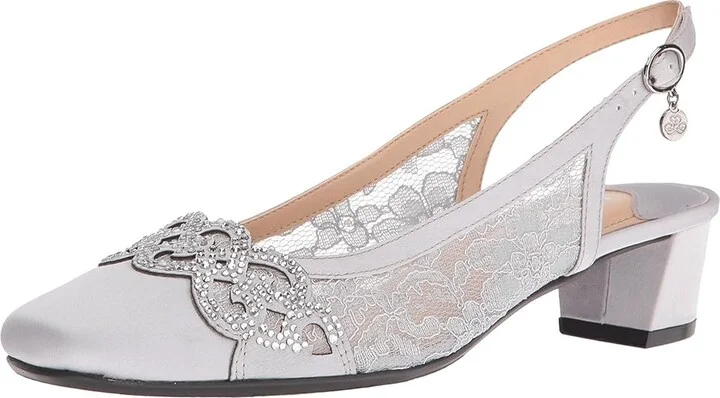 J. Renee Faleece Women's Shoes Steel Gray : 7 N (AA), Textile - Image 2