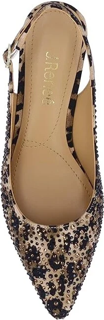 J. Renee Ferryanne Women's Shoes Brown/Black : 5 M (B), Textile - Image 2
