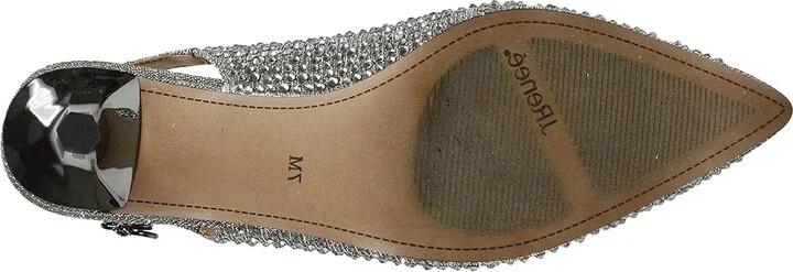 J. Renee Ferryanne Women's Shoes Pewter Glitter : 6.5 M (B), Textile - Image 3