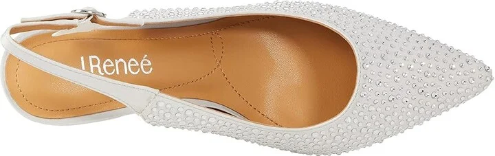 J. Renee Ferryanne Women's Shoes Steel Gray Satin : 5 M (B), Textile - Image 2