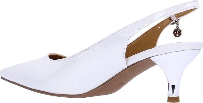 J. Renee Ferryanne Women's Shoes White : 9.5 W (C), Textile - Image 4