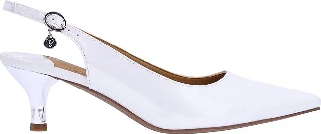 J. Renee Ferryanne Women's Shoes White : 9.5 W (C), Textile - Image 5