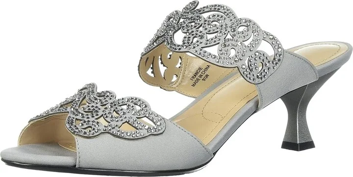 J. Renee Francie High Women's Heels Silver : 9 N (AA) - Image 2