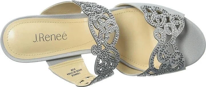 J. Renee Francie High Women's Heels Silver : 9 N (AA) - Image 3