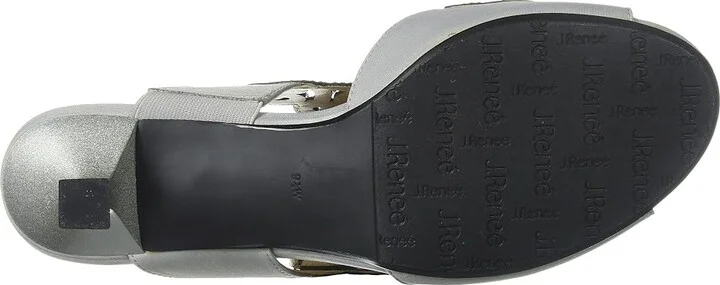 J. Renee Francie High Women's Heels Silver : 9 N (AA) - Image 4