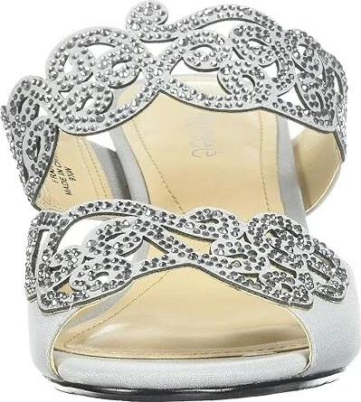 J. Renee Francie High Women's Heels Silver : 9 N (AA) - Image 6