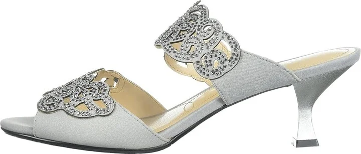 J. Renee Francie High Women's Heels Silver : 9 N (AA) - Image 7