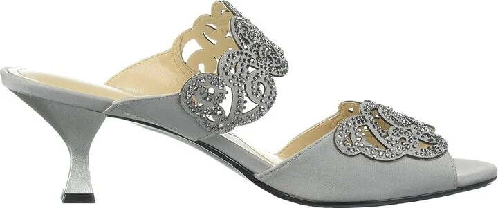 J. Renee Francie High Women's Heels Silver : 9 N (AA) - Image 8