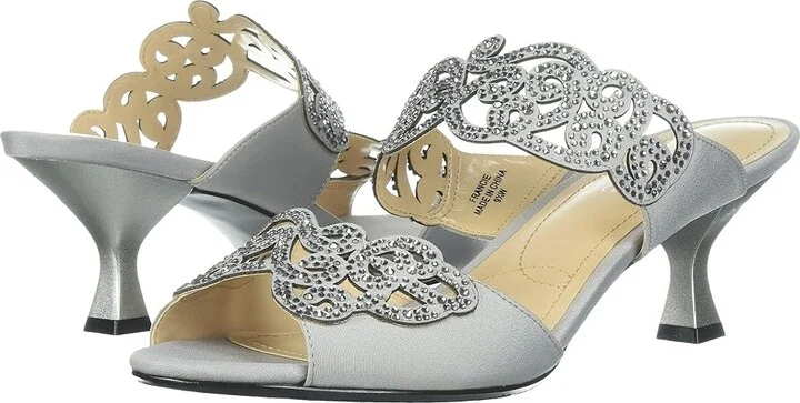 J. Renee Francie High Women's Heels Silver : 9 N (AA)