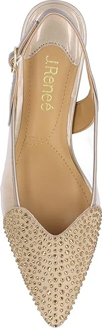 J. Renee Gwyn High Women's Heels Beige : 9 W (C), Rubber/Synthetic - Image 2