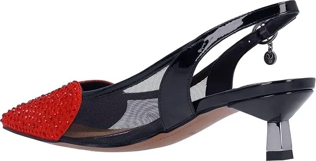 J. Renee Gwyn High Women's Heels Black/Red : 6 M (B), Rubber/Synthetic - Image 4
