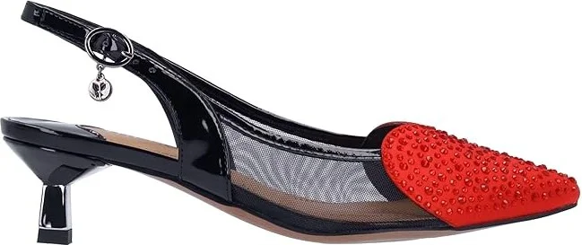 J. Renee Gwyn High Women's Heels Black/Red : 6 M (B), Rubber/Synthetic - Image 6