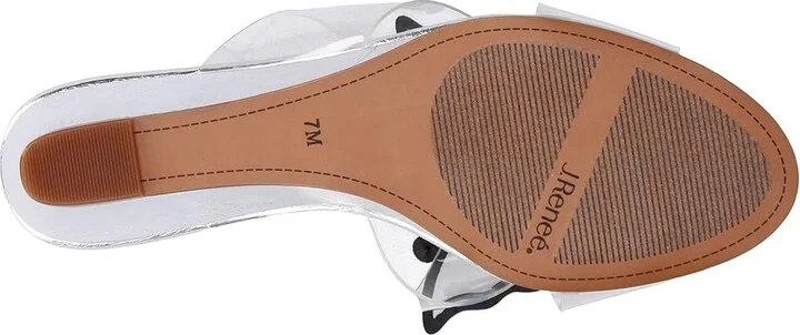 J. Renee Harita Women's Shoes Clear/Silver : 5.5 M (B), Synthetic - Image 3