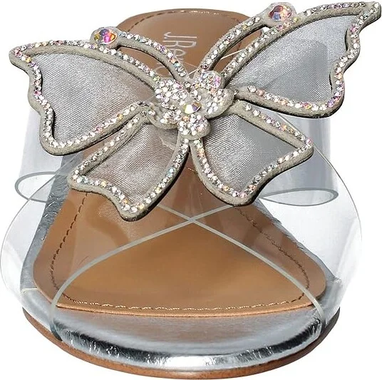 J. Renee Harita Women's Shoes Clear/Silver : 5.5 M (B), Synthetic - Image 5