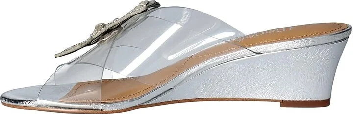 J. Renee Harita Women's Shoes Clear/Silver : 5.5 M (B), Synthetic - Image 6