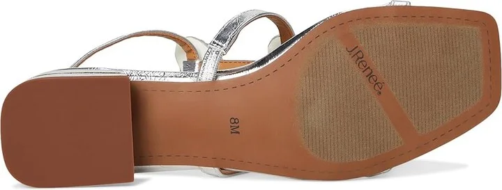 J. Renee Heartly Women's Sandals Silver : 6 M (B), Rubber - Image 3
