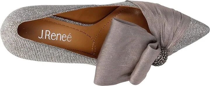 J. Renee Hirisha Women's Shoes Pewter : 7 W (C), Textile - Image 2