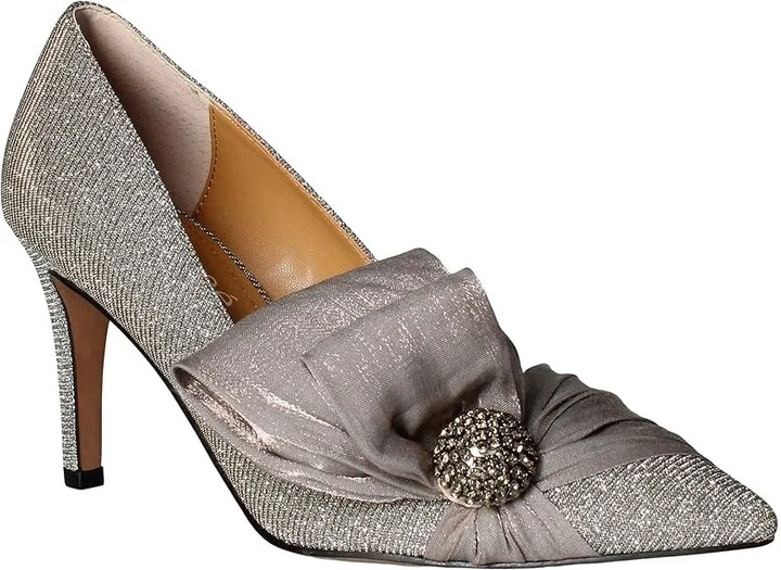 J. Renee Hirisha Women's Shoes Pewter : 7 W (C), Textile