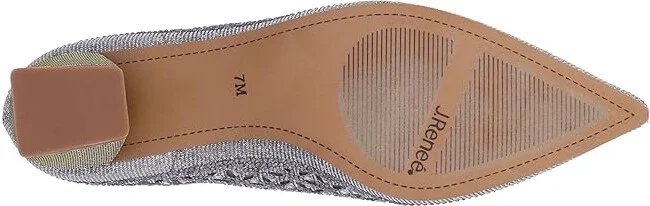 J. Renee Jacinta Women's Shoes Pewter : 6.5 M (B), Textile - Image 3