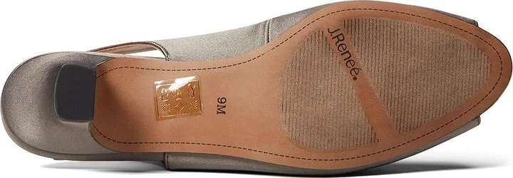 J. Renee Jenvey Women's Shoes Dark Gray Satin : 5 M (B), Textile - Image 3